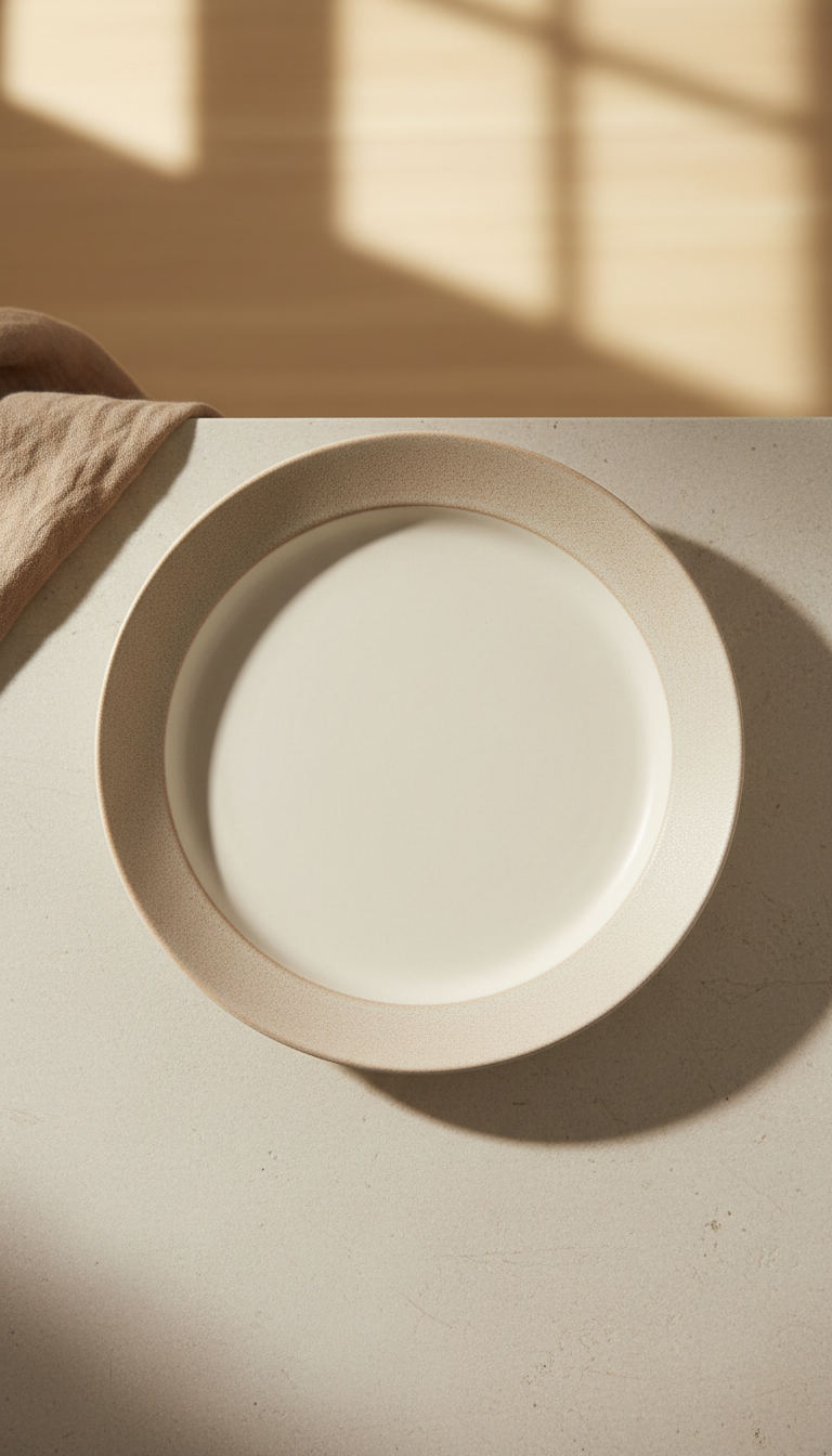 Delicate Porcelain Dinner Plate
